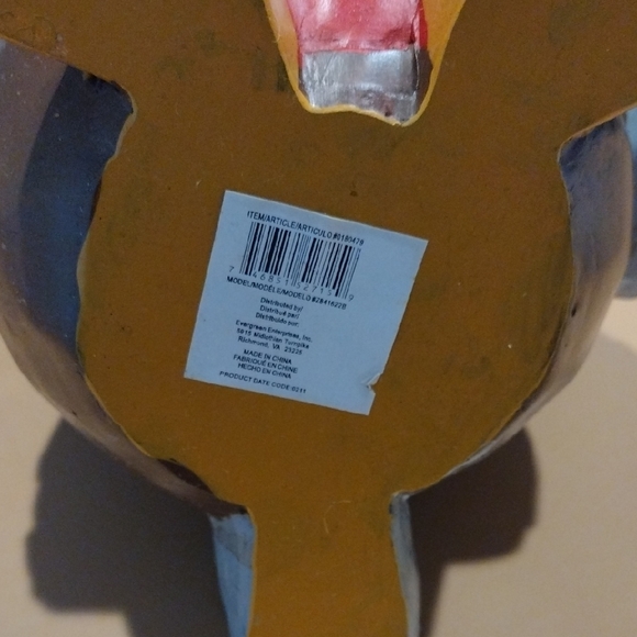 Better Homes And Gardens Green and Red Bird Statue - Picture 5 of 6